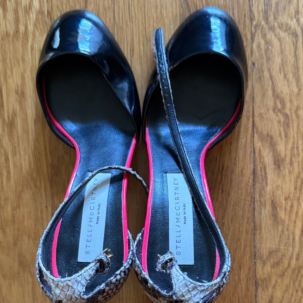 Stella McCartney Black and Pink Heels, Size 36.5